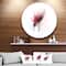 Designart - Abstract Flower' Disc Floral Circle Metal Wall Art